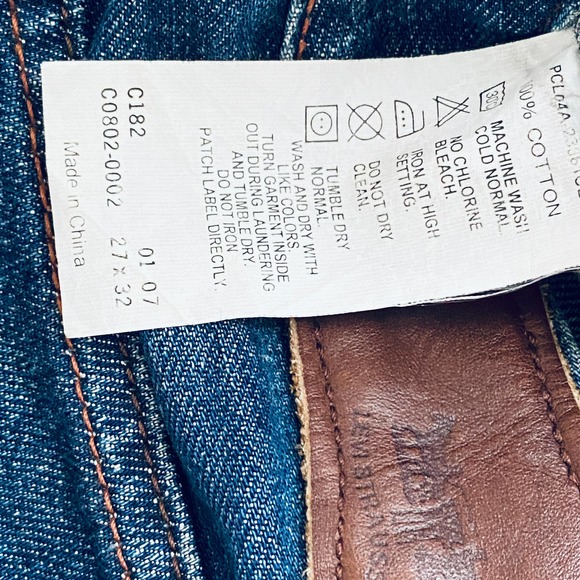 Levis Women's Blue Copper Button Rivets Ankle Wide Leg Jeans Sz 27 - Picture 16 of 16